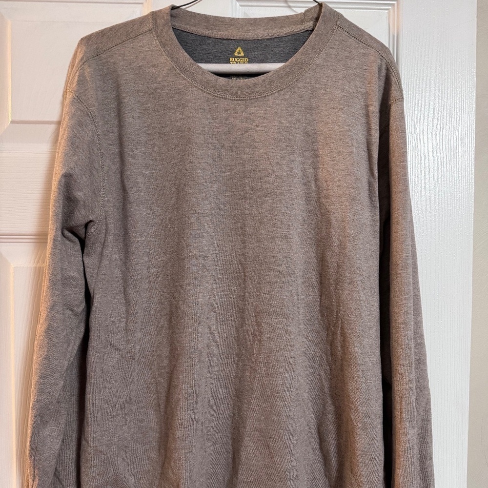 rugged trails tan long sleeve
